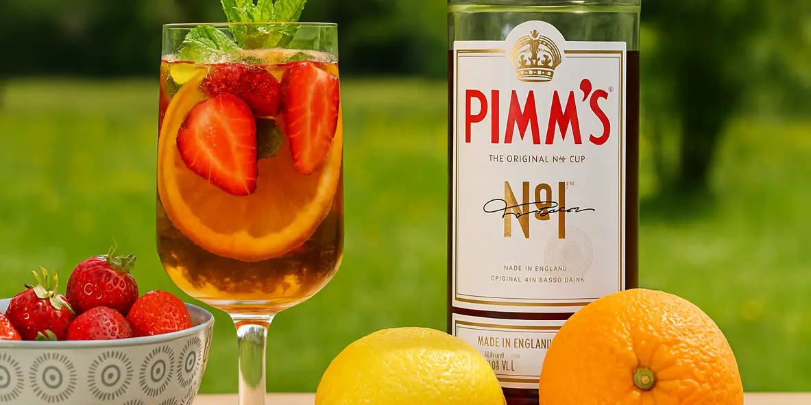 Pimm’s summer cup aux fraises 🍹