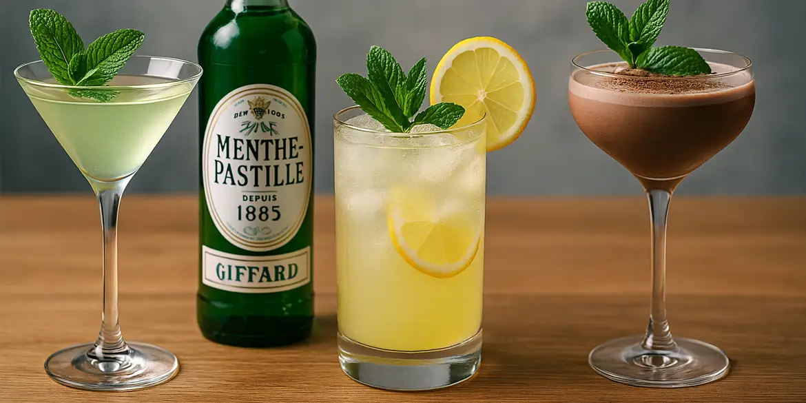 Trois recettes de cocktails à base de menthe pastille 🍸