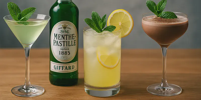 Trois recettes de cocktails à base de menthe pastille 🍸